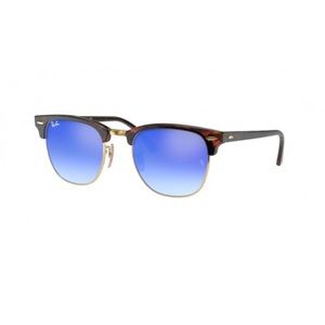 Ray-Ban Clubmaster Flash Lenses Gradient in Blue and Tortoise